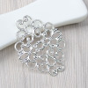 New DIY handmade pure copper diamond -shaped cloud hollow flower trim accessories accessories