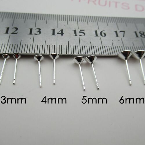 925 silver accessories pearl earring pin ear nail tray bead tray DIY bowl pin empty tray sticky diamond tray jewelry women's ear stud bowl tray