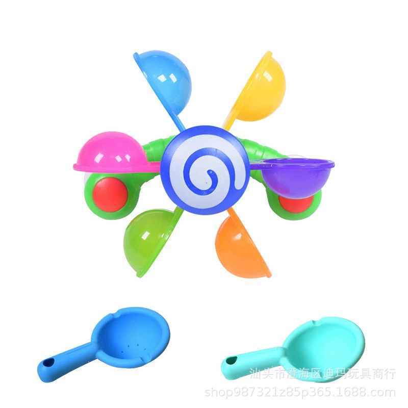 Кросс-бордерная торговля, детский гигиенический продукт для купания, игрушка-мельница для воды для малыша, водный радужный акварельный набор