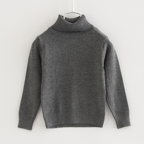 Children's high neck sweater set, long sleeve children's base shirt, knitwear for autumn and winter, unisex, thin, one piece drop shipping
