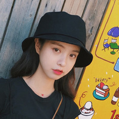 Korean Version Versatile Solid Color Light Plate Fisherman Hat Couple Foldable Summer Sunshade Hat Student Solid Color Hat Trendy