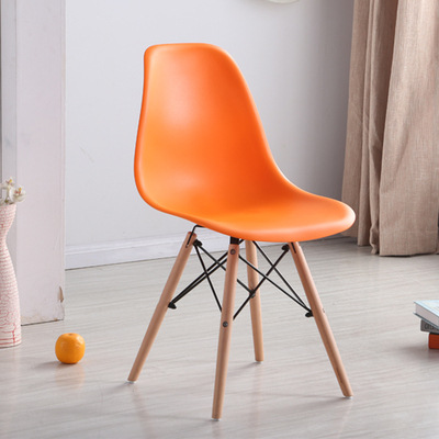 Silla Eames, silla minimalista moderna, taburete, silla de escritorio, silla de comedor nórdica para el hogar, silla con respaldo para oficina, disponible en varios colores