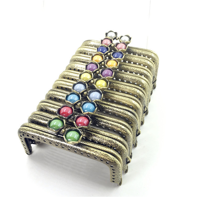 8.5CM cuadrado en relieve plano loto cabeza Jinfu坑 14 color opcional fábrica directa 0192 - GT