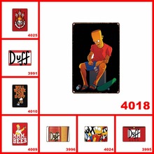 复古  欧美铁皮画 Custom 装饰牌 卡通啤酒 joom 速卖通 厂家货源