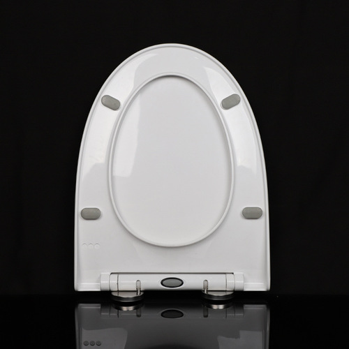 Manufacturer wholesale thin toilet seat cover, thickened seat ring, slow-close PP material bathroom board toilet seat lid