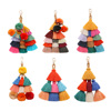 Woven accessory handmade with tassels, ethnic pendant, keychain, ethnic style, wholesale