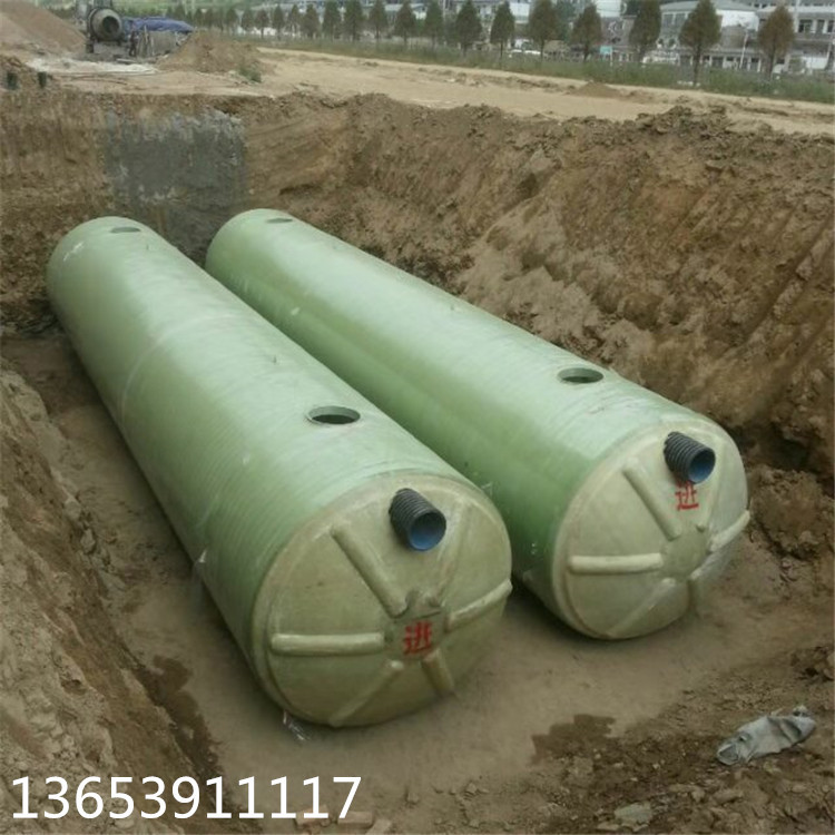 20立方 机械缠绕玻璃钢化粪池、隔油池、蓄水池、污水处理池