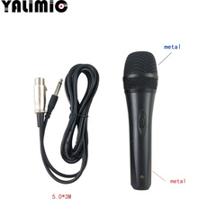 廠家直供動圈式麥克風 家用K歌專業有線麥克風 動圈式金屬麥克風