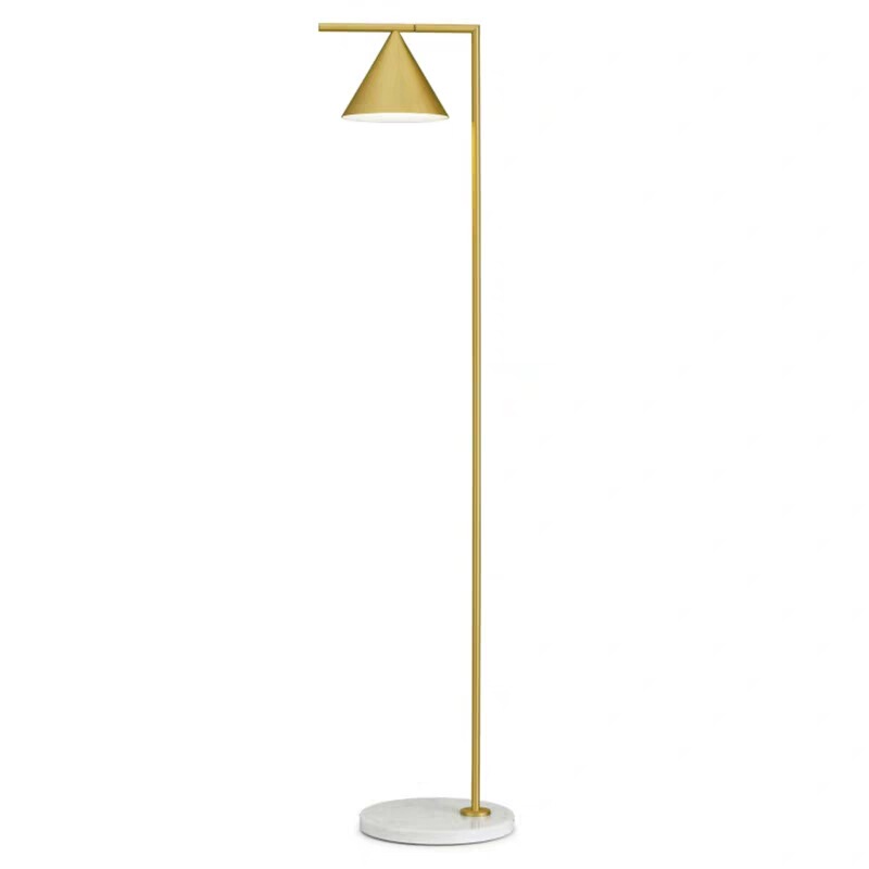 Nordic Creative Simple Bedroom Study Living Room Distinctive Floor Lamp Simple Jazz White Marble Floor Lamp