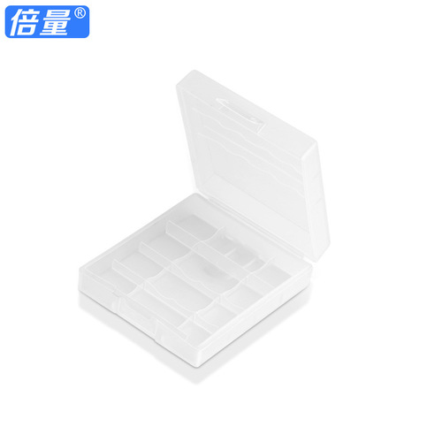 Multiply battery box, 4-cell AA-7 batteries, transparent plastic storage box, storage box factory direct sale