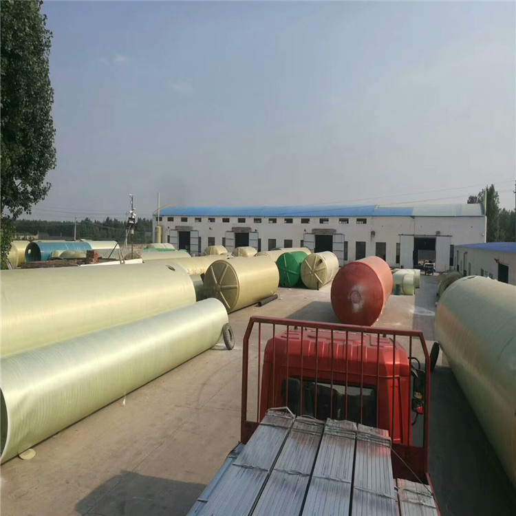 50立方 三格式缠绕玻璃钢化粪池、隔油池、蓄水池、污水处理池