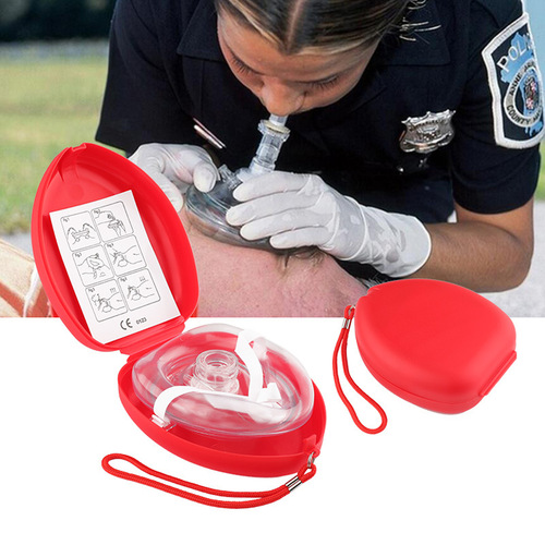 Training teaching mouth-to-mouth artificial resuscitation mask pig nose rescue CPR breathing mask