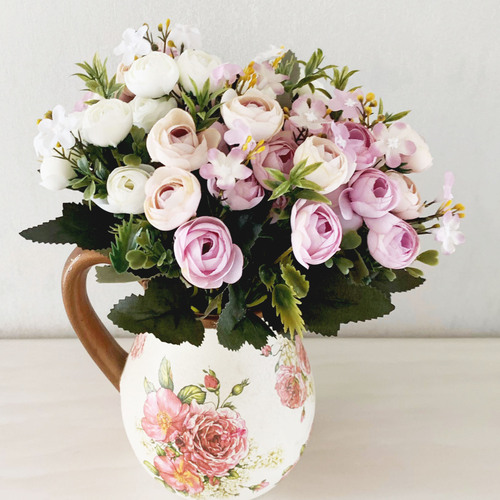 Manufacturer wholesale spring color 13 star buds small tea buds pearl buds home model room decoration with floral ornaments