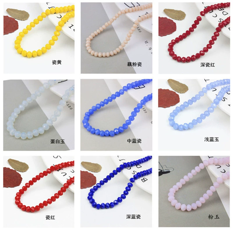 (Cross-border trading), multicoloured mixed wheel, beads, glass accessory, accessories, DIY