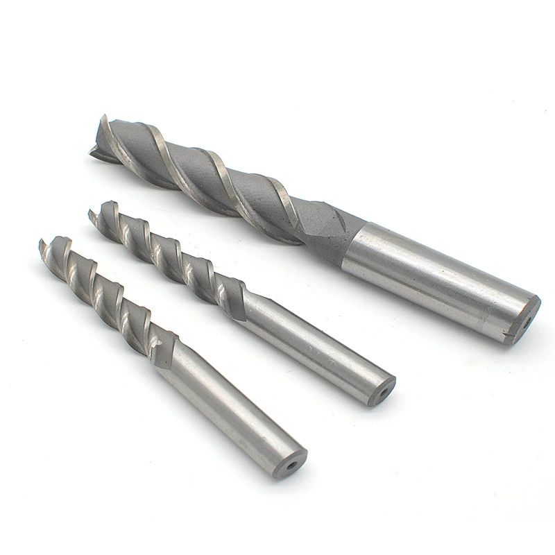 HSS6542 быстрорежущая сталь с прямым хвостовиком удлиненная Концевая фреза с тремя лезвиями 3-20 мм
