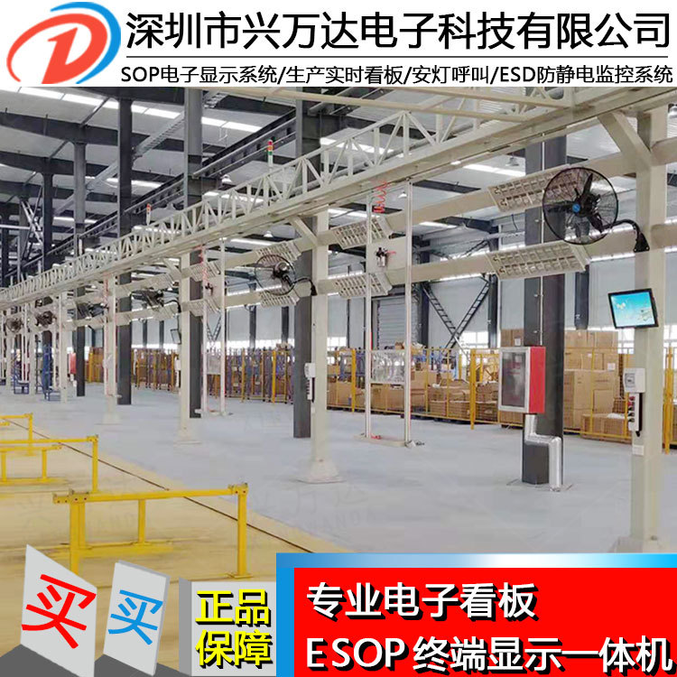 兴万达标准作业指导书的制作工厂esop系统作业液晶看板通讯