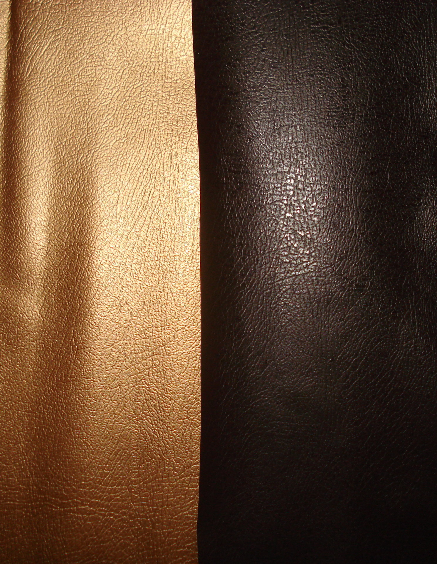 无基布PVC皮革膜  光胶  金色咖色等PVC压纹 环保皮革