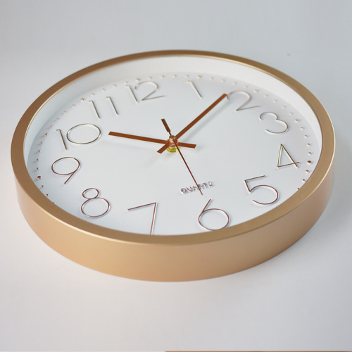 Plastic Silent Wall Clock Creative Fashion Living Room Stereo Digital Scale Wall Clock Wholesale 12-inch 30CM