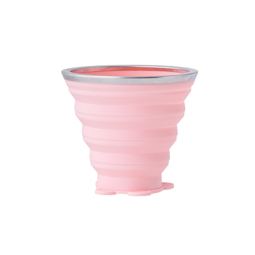 Folding water cup outdoor portable telescopic cup can hold boiling water mini silicone compressed travel mouthwash cup