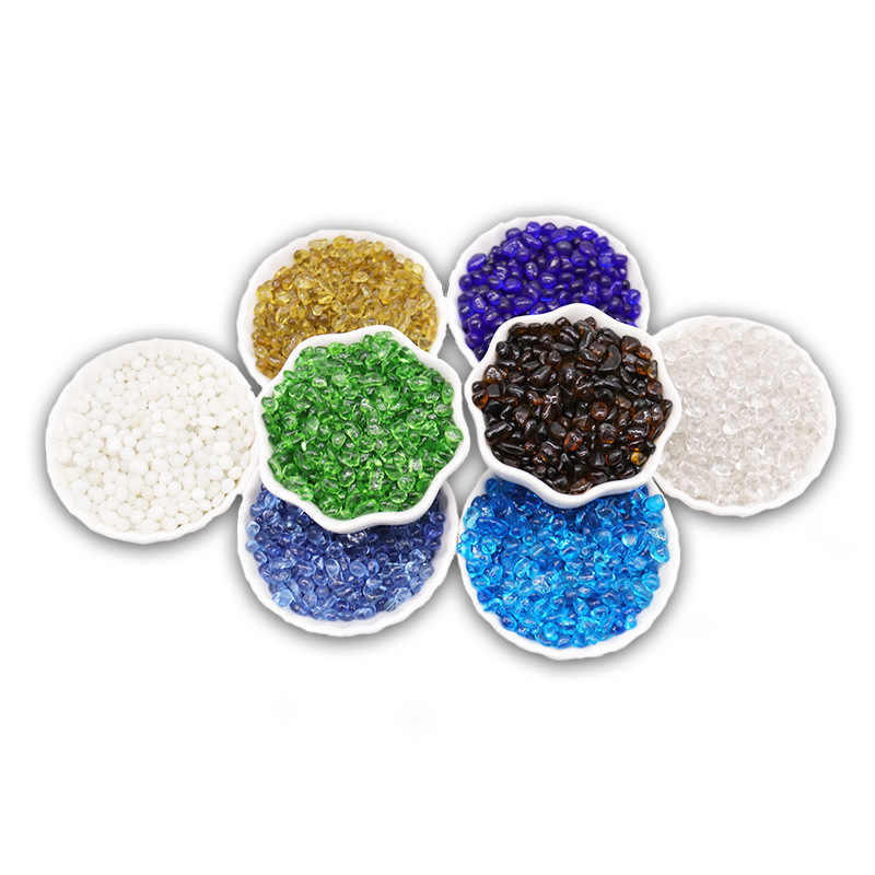 玻璃砂厂家海蓝色底砂彩色玻璃珠原色玻璃砂玻璃骨料海蓝玻璃珠