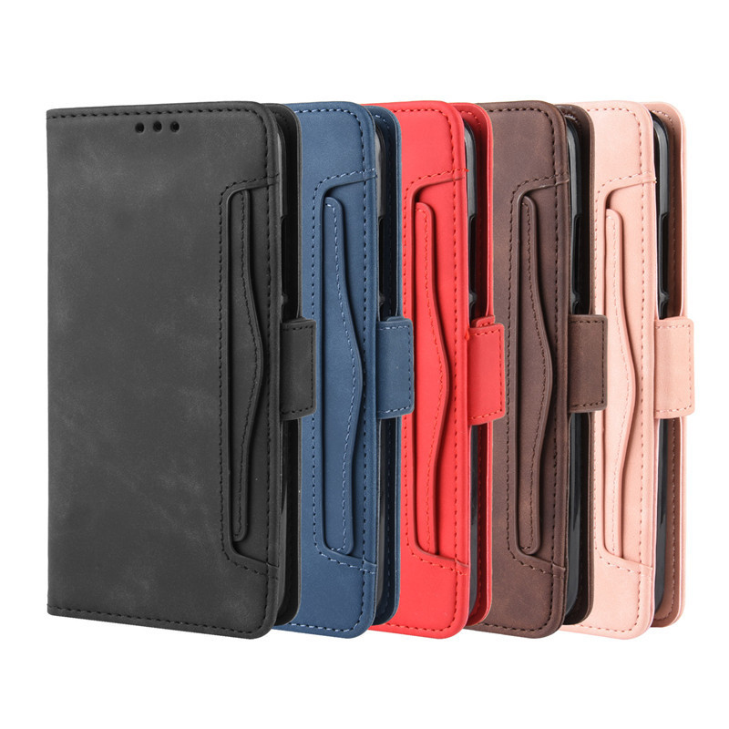 For Samsung A30/A20 phone case Galaxy F62 multi-card slot m52 wallet flip leather case side buckle A10
