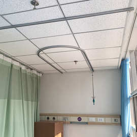 铝合金输液轨道 病床隔帘天轨架  各种轨道及滑车配件 直轨