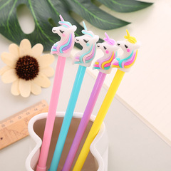 Creative stationery unicorn neutral pen cute student exam water-based pen cartoon pony office signature pen wholesale