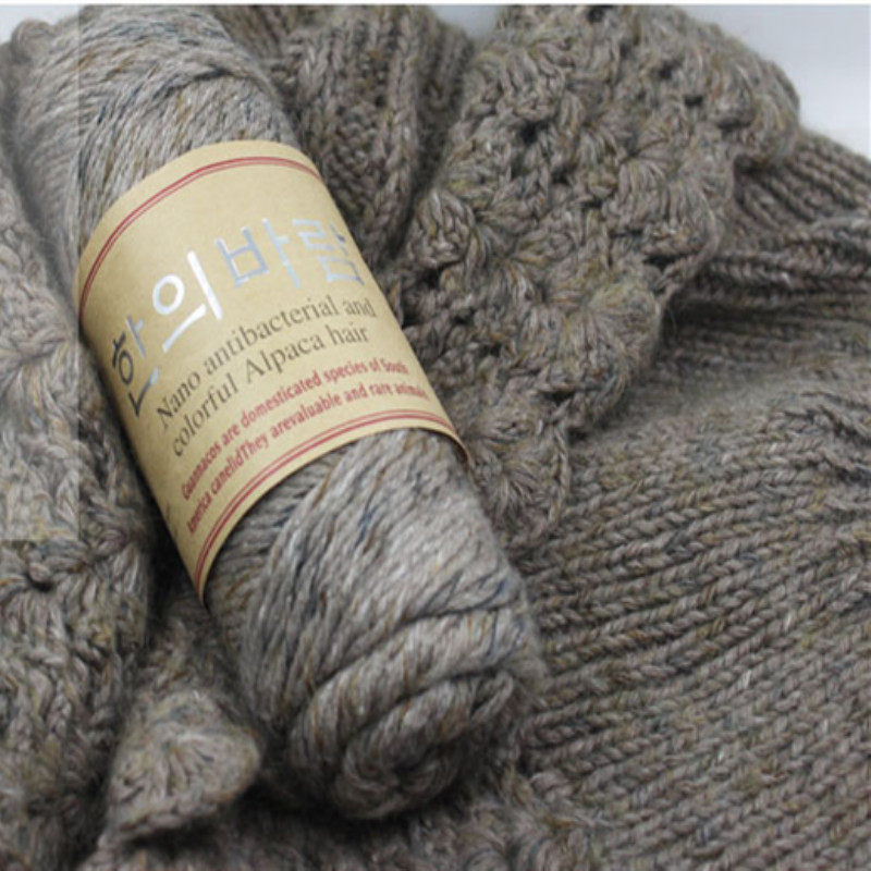 厂家批发 韩式羊驼绒毛线 围巾线 棒针线 粗毛线 外套手编线批发