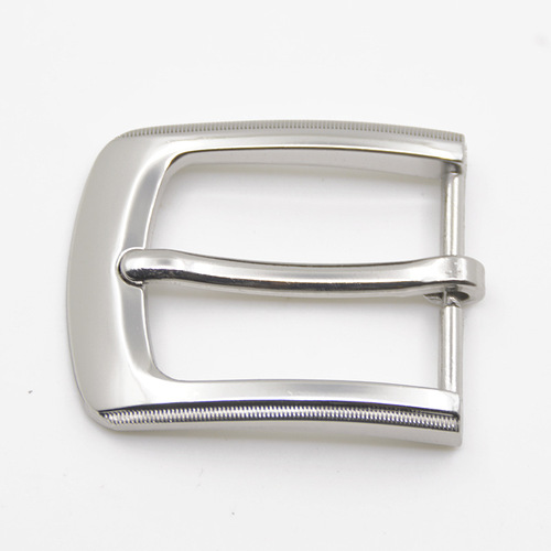 Unisex zinc alloy pin buckle manufacturer wholesale direct sales smooth and durable genuine leather belt buckle trousers belt buckle