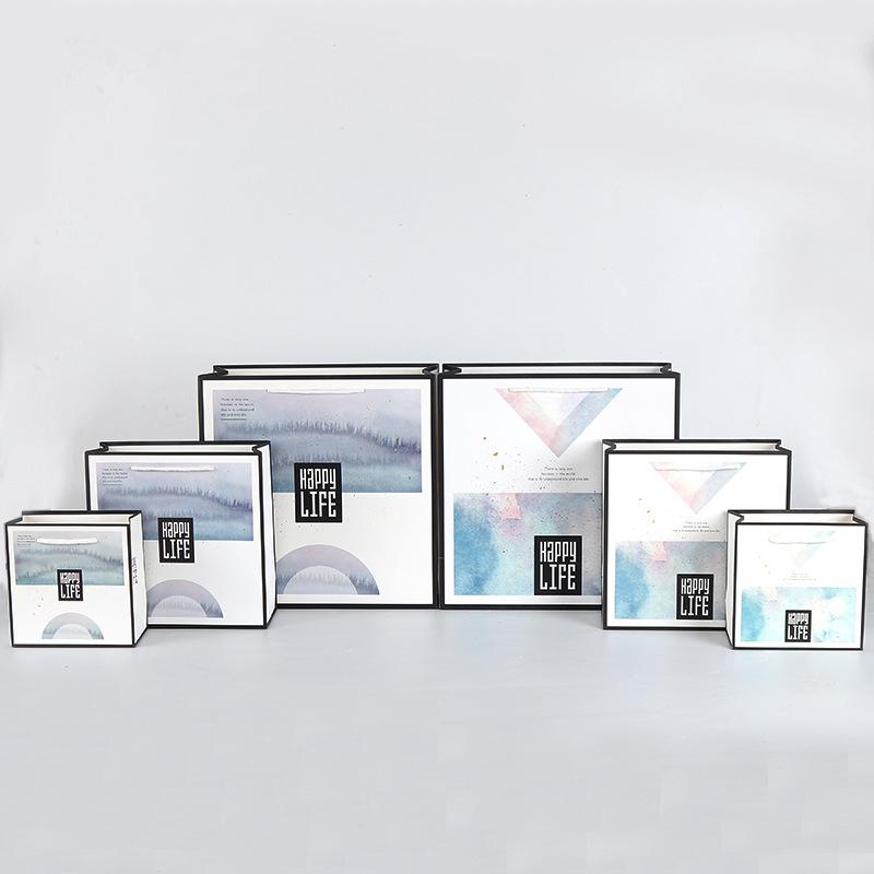 生日礼品袋创意正方形纸袋时尚购物袋批发Q2023商务手提袋包装袋