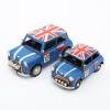 Small car model, coffee retro jewelry, European style, British style, nostalgia