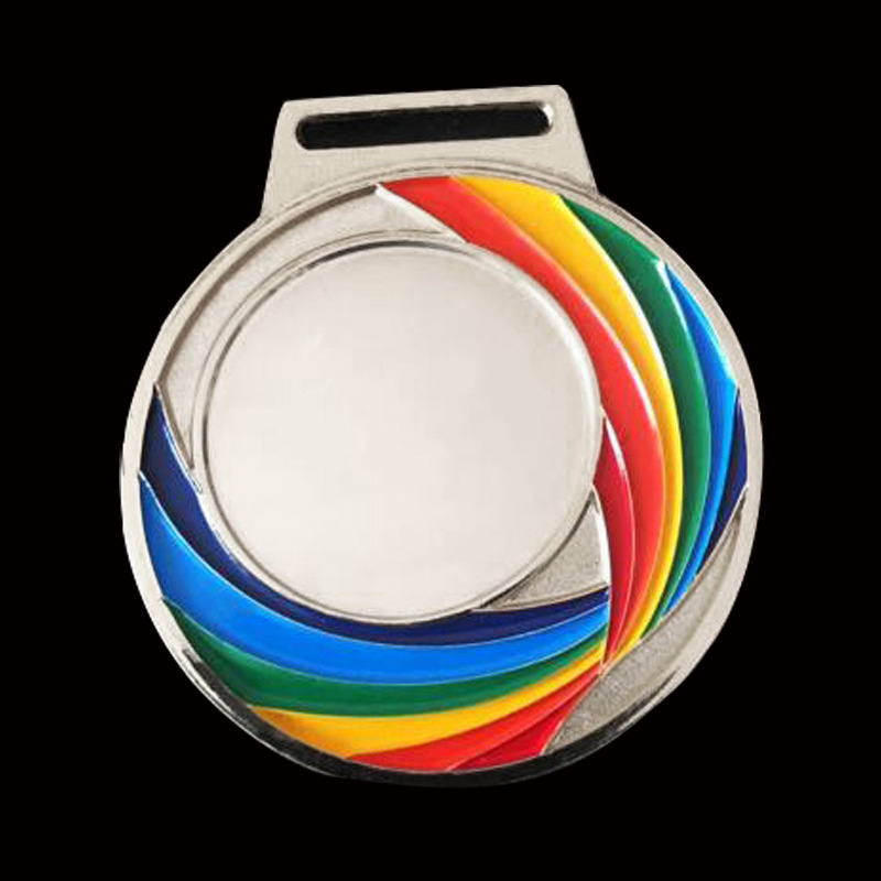 Fábrica al por mayor insignia de metal creativo Medalla deportiva en stock insignia medalla de metal de lámina de oro