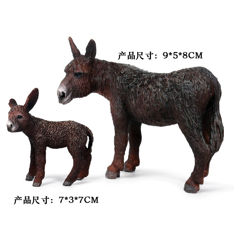 Animal model, solid toy, set, lion, tiger, elephant, panda, giraffe, hippo