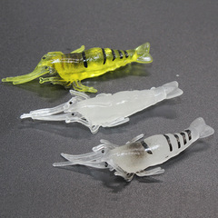 Anti-raw shrimp, strong fishy smell, fish luring, grass shrimp artificial bait, soft bait, Luya bait, mandarin fish and bass wholesale 4cm1g bait