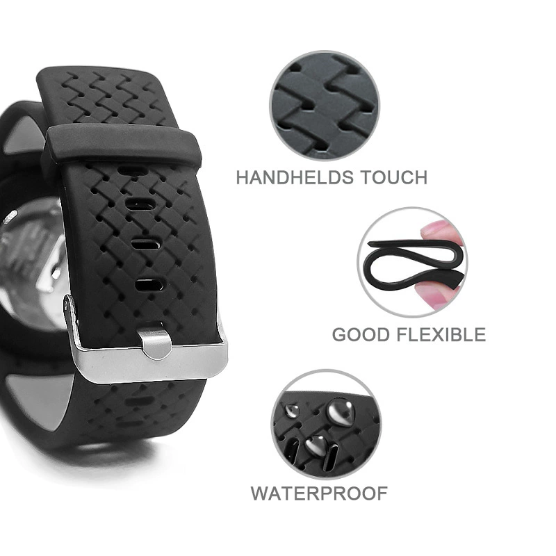 Two-color changeable silicone watch strap, (Physicals)