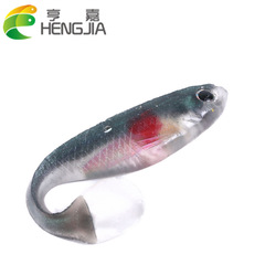 HENG JIA Hengjia Fishing Tackle 5pcs Soft Bait Lure 8.8cm 5g Tail Spinner T Tail Soft Bait Wholesale