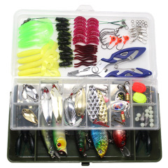 Lure bait 101-piece set, horse mouth melon seeds, sequins, minnow, wave climbing, horse mouth fishing gear