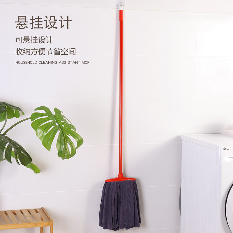 宽头超细纤维拖把毛巾布拖木柄手拧吸水快干墩布铁杆不锈钢柄厂家
