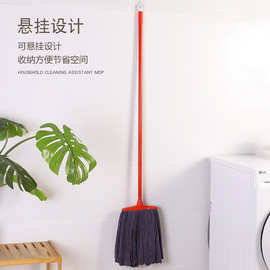 宽头超细纤维拖把毛巾布拖木柄手拧吸水快干墩布铁杆不锈钢柄厂家