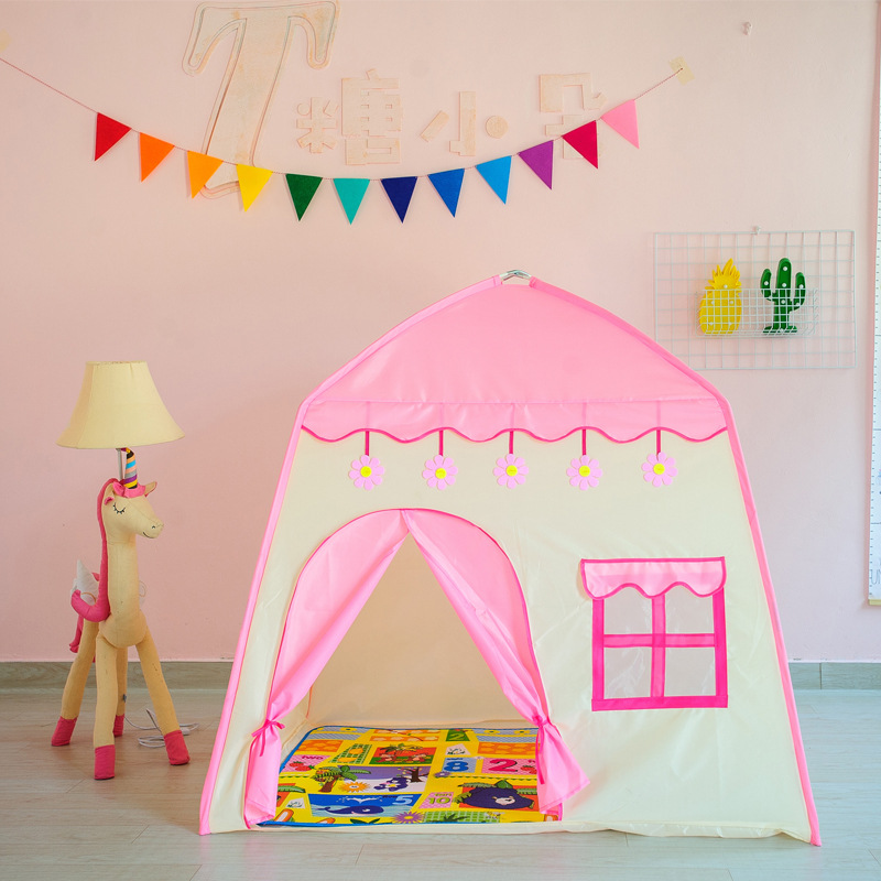 Carpa infantil en forma de flor, casa de juegos para bebés, casa de juguete para niñas, casa plegable para el hogar