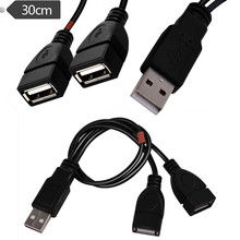 USB2.0线 USB一分二线 USB2.0  AM/2*AF USB一公分两母线