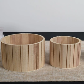 木质工艺品;摆件支架;木桶