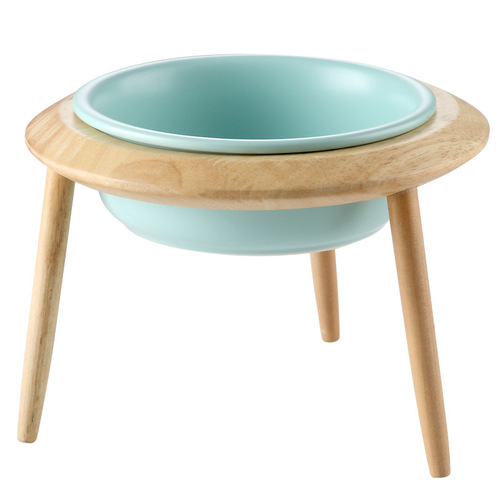 Ceramic cat bowl, cat food bowl, tall cat and dog food bowl, anti-knock over food bowl, drinking bowl, cervical vertebra protection pet supplies