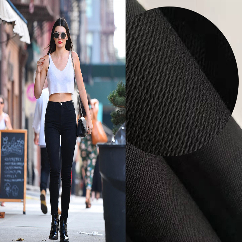 2021新款秋冬多色直弹罗缎现货10支富贵缎高弹布料打底裤面料