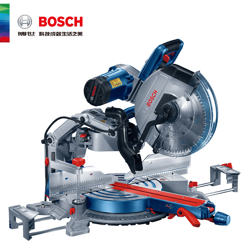 博世BOSCH锯铝机双斜角滑动式斜切锯GCM12GDL铝合金切割机12寸