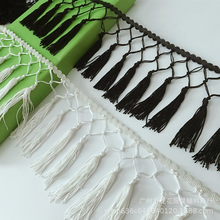 现货手工流苏花边13CM吊穗排须花边拉丁舞蹈服装辅料手工diy花边