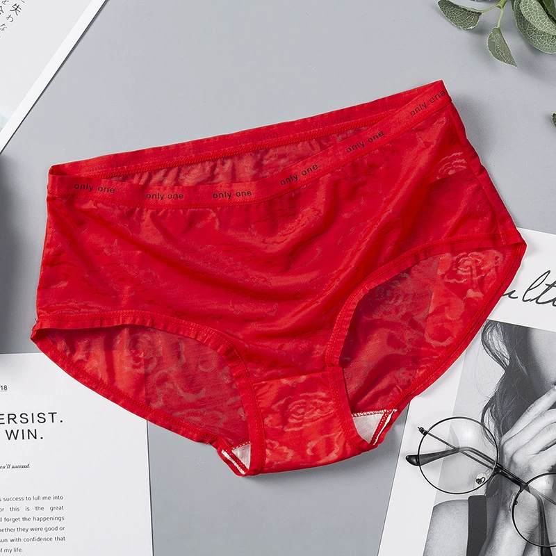 Плавки из шелка Silk sexy comfortable pants, хлопковое нижнее белье, брюки, средняя талия