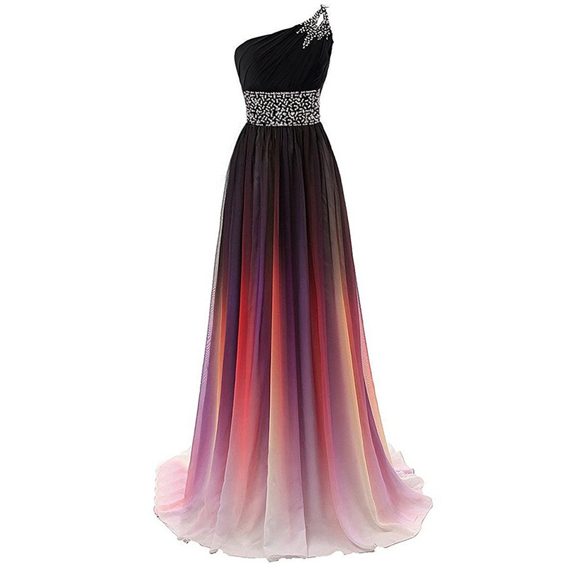 Shiffon fashionable fitted evening dress