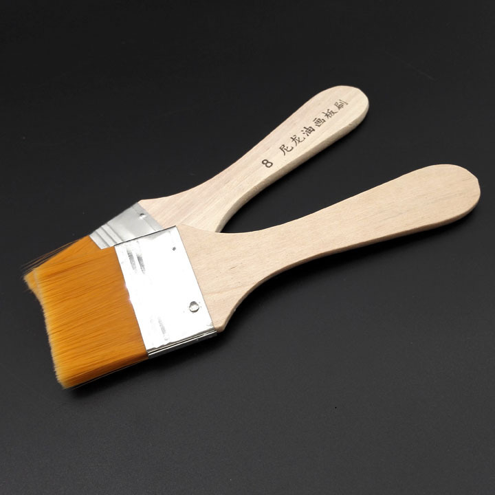 I1921 8 # nylon tablero de pintura al óleo cepillo en polvo pintura de la pared suministros de arte herramientas de pintura Yiwu 2 yuanes tienda