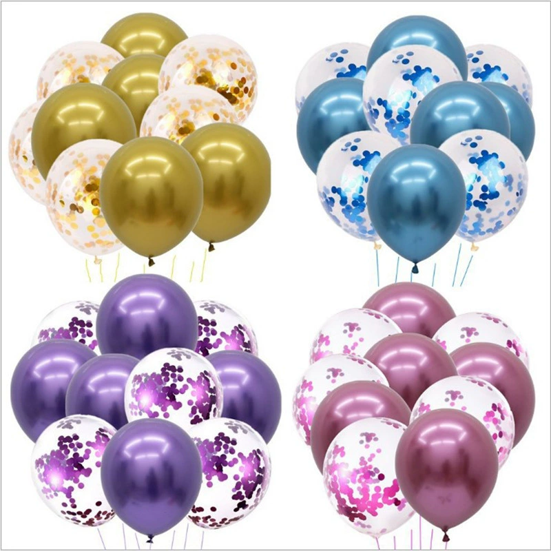 Трансграничные обрывки бумаги Прозрачный блестящий воздушный шар костюм украшение для дня рождения свадебные принадлежности макет сцены свадебной комнаты